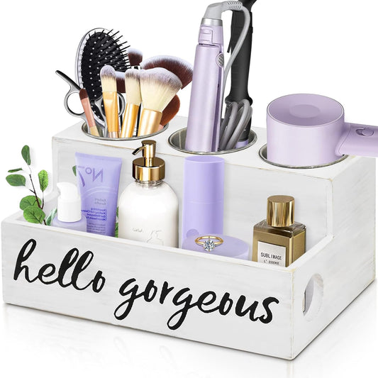 UNISTYLE Hair Dryer Holder Countertop Hair Tool Blow Dryer Holder, Hair Accessories Organizer for Bathroom Decor Supplies Storage and Vanity Caddy for Styling Accessories