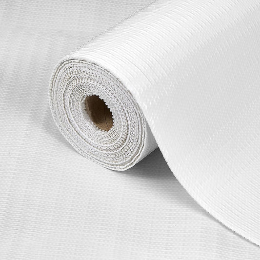 Drawer Shelf Liner for Kitchen Cabinets, Non Adhesive Slip Resistant Shelf Paper Easy to Clean, Strong Grip Thickened Waterproof Washable Mats for Pantry Shelves Cupboard Dresser(White, 24 in x 40 FT)