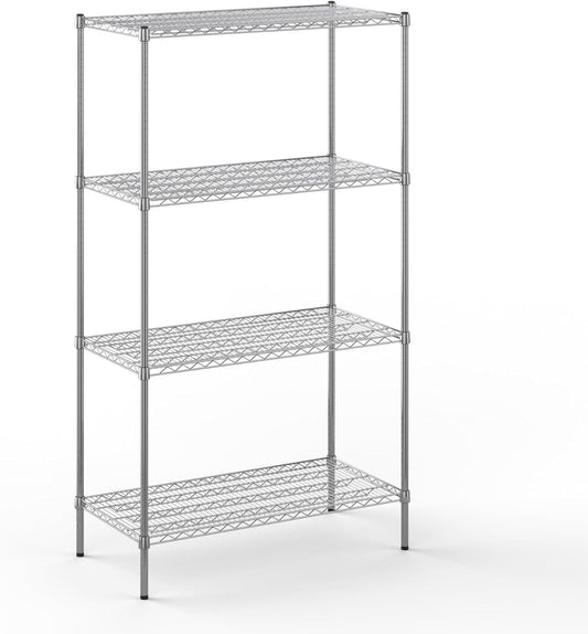 21" Deep x 42" Wide x 74" Height Wire Shelving Kit | 4-Tier | NSF Commercial Storage Rack Unit