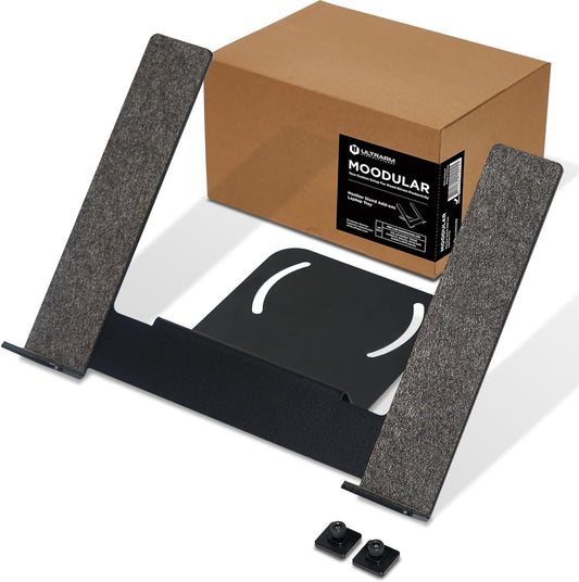 Moodular Add-ons Laptop Tray Stand [Accessory Only - Requires Moodular Wooden Monitor Stand Slide Rails for Use] Black MSA-LT