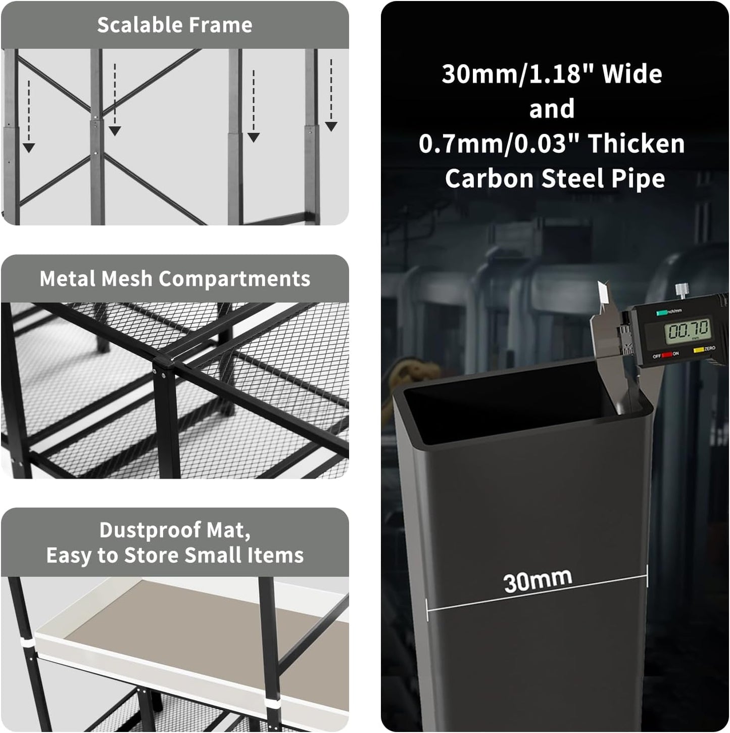 Portable Closet Rack Heavy-Duty Foldable Garment Racks with Cover 1200lbs Enclosed Wardrobe Closet with Independent Area for Hanging Clothes Storaging of Bedding (59in*20in*67in)