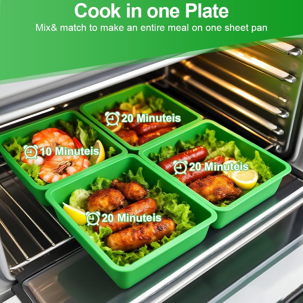 4PCS Harvest Right Freeze Dryer Tray Dividers, Silicone Food Molds for Harvest right freeze dryer accessories, Silicone Food Freezer Tray Match Medium and Small Trays