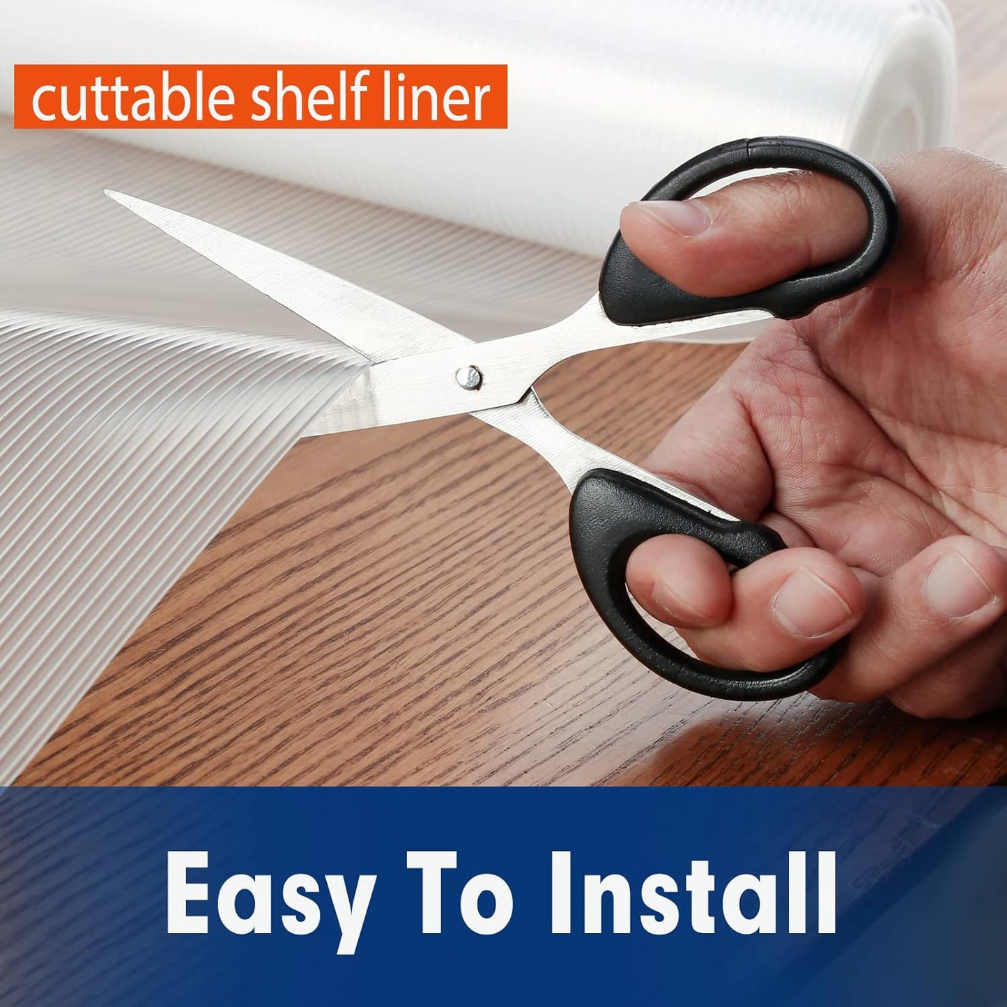 Shelf Liner, Drawer Liner, 2 Rolls x 12 Inches x 20 FT Cabinet Liner for Kitchen Cabinets Non-Adhesive Shelf Liners, Waterproof Shelf Paper with Non-Slip, Durable Liners, Clear