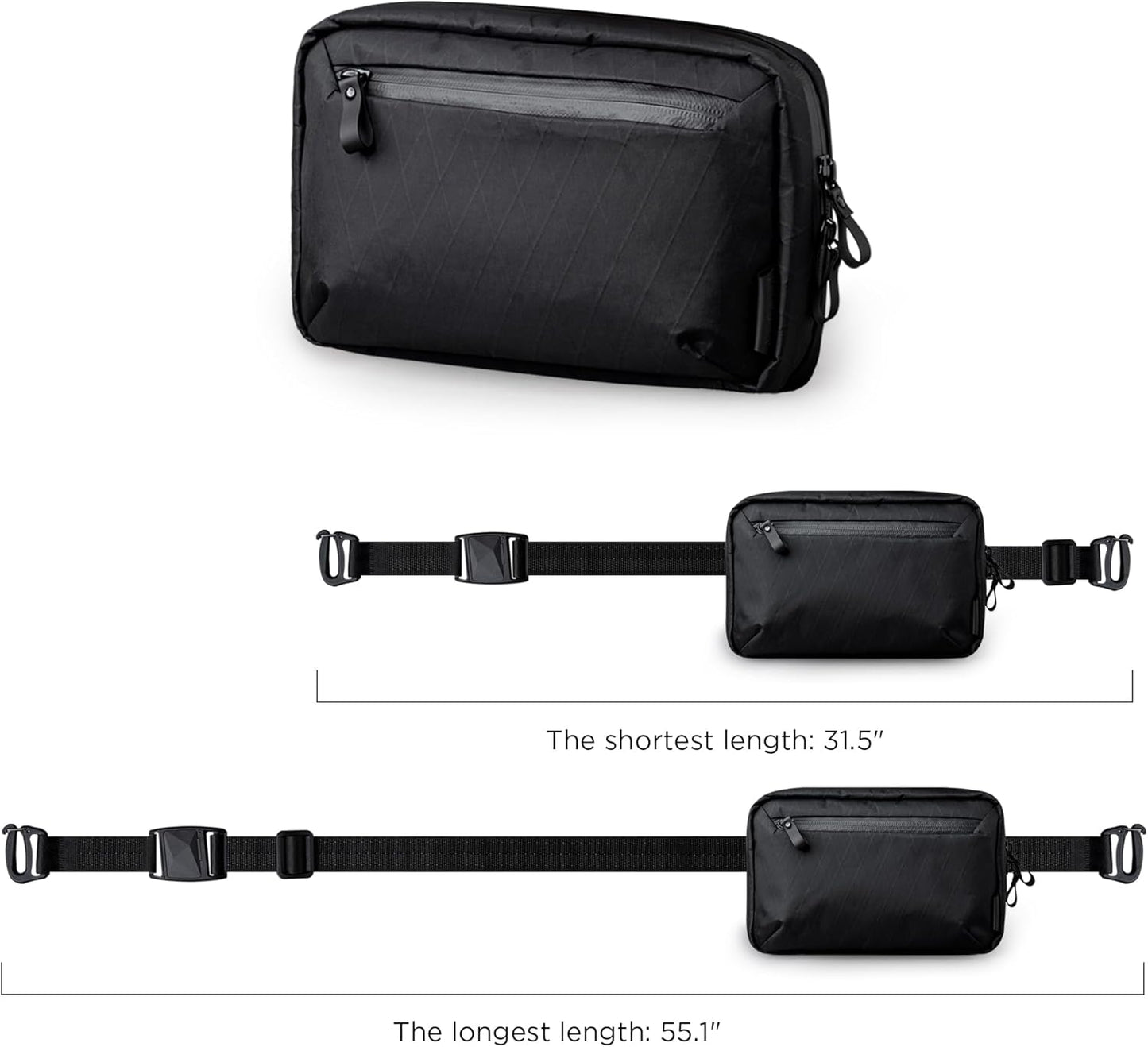 ALPAKA Elements Tech Case and Zip Pouch Pro - Travel Organizer Pouch for Electronics, Cables, EDC with Weatherproof Fabrics - Minimalism Zipper Wallet - RFID Blocking ID Card Holder