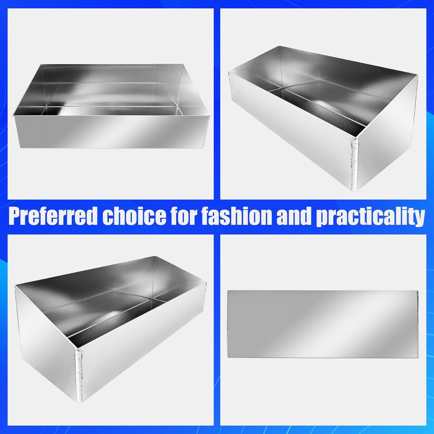 Aluminum Multi Use Storage Cabinet Holder Shelf Length 20" Accommodate 3 to 4 Gallon Jugs Suitable for Store Garages Enclosed Racing Trailers Work Areas Snowmobile Automotive Parts Silver