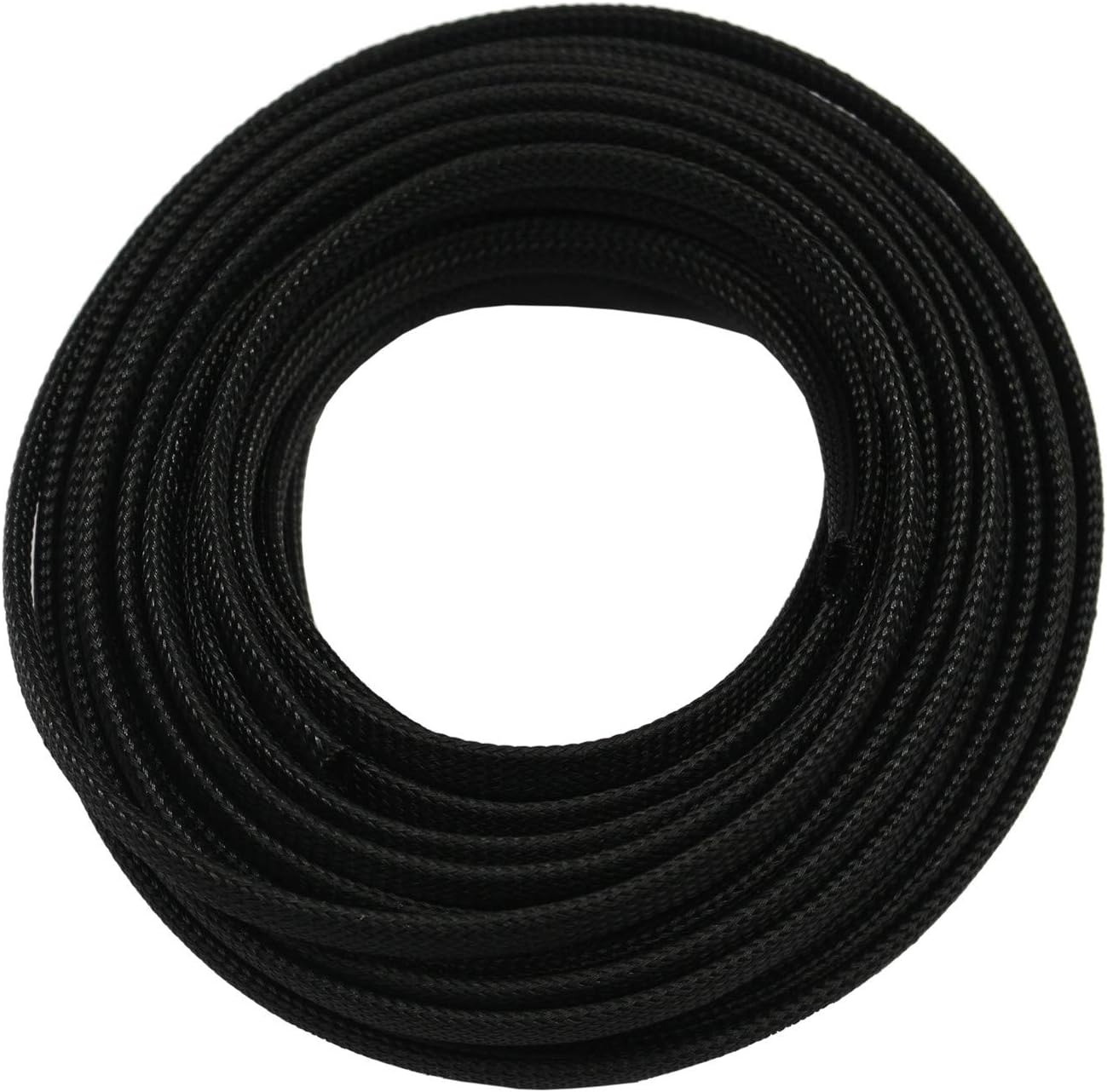 30ft PET Expandable Sleeving Wire Cable Sleeve (1/6", Black)