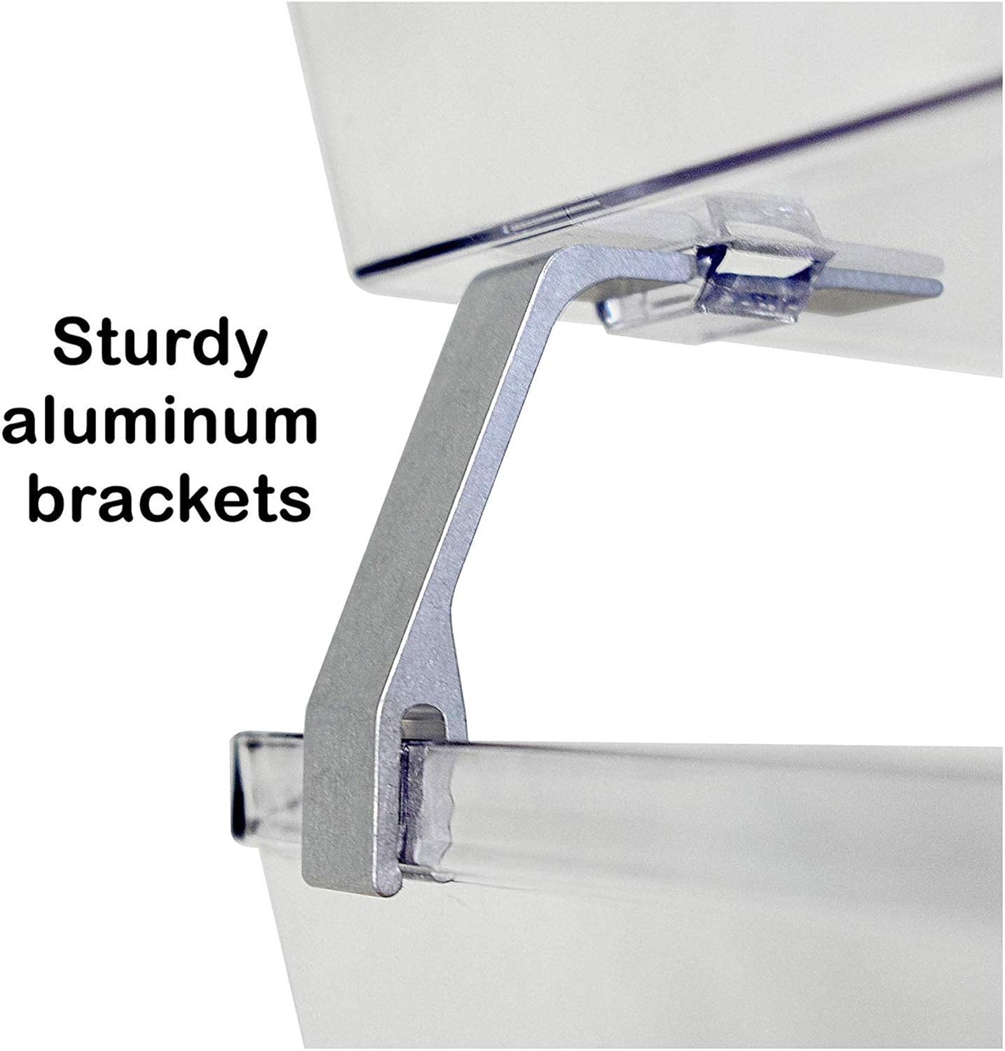 Acrimet Facility 2 Tier Letter Tray, Front Load, Letter Size/A4, Desktop File Organizer, Plastic (Clear Crystal Color)