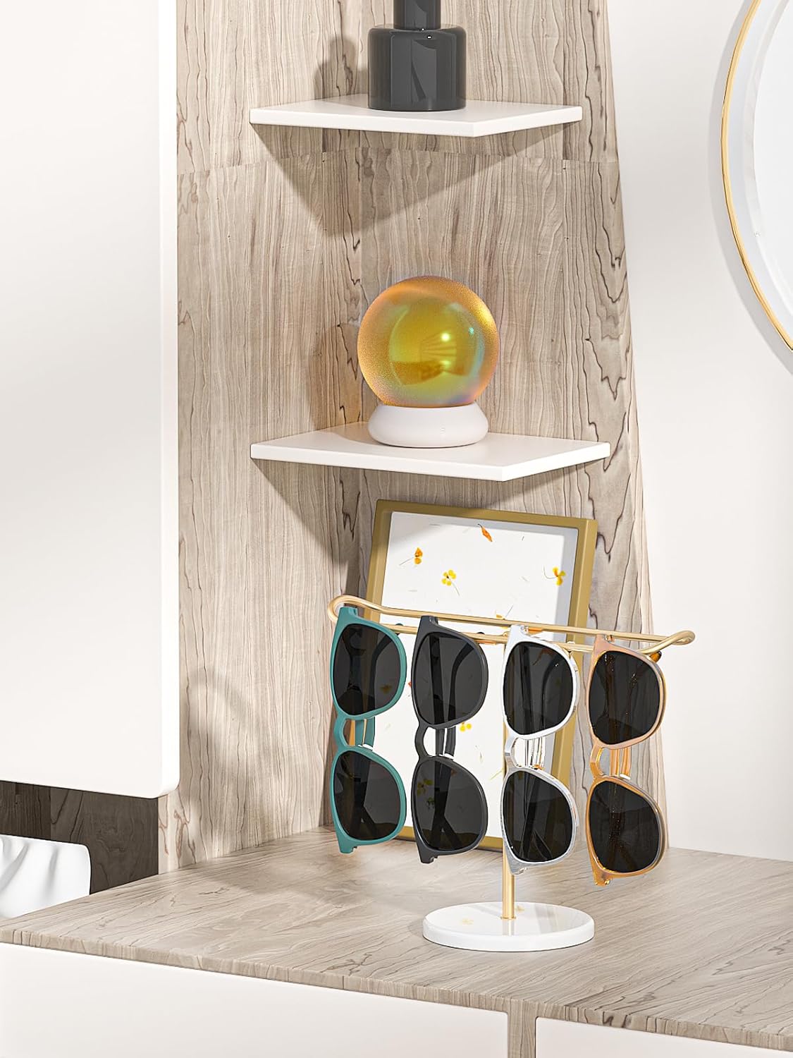 Headband Holder Organizer,Head Band Stand For Girls Room,Mouse Ear Storage For Women,Hair Accessories Display Rack (Metal Golden Headband Holder)