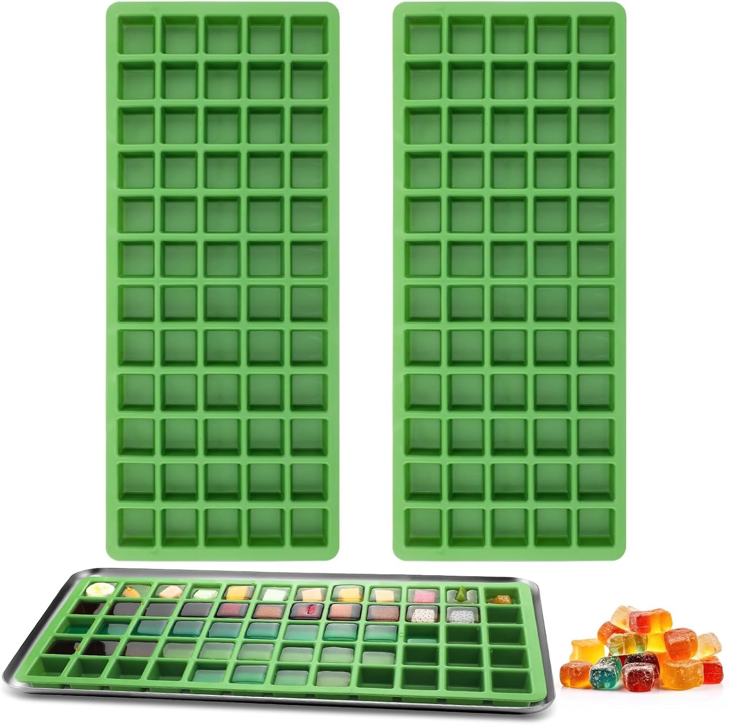 2 Pcs Silicone Food Molds for Harvest Right Freeze Dryer Harvest Right Medium Square Trays Dividers Food Mold for Fruit Vegetable Cake Freeze Drying Accessories (Medium)