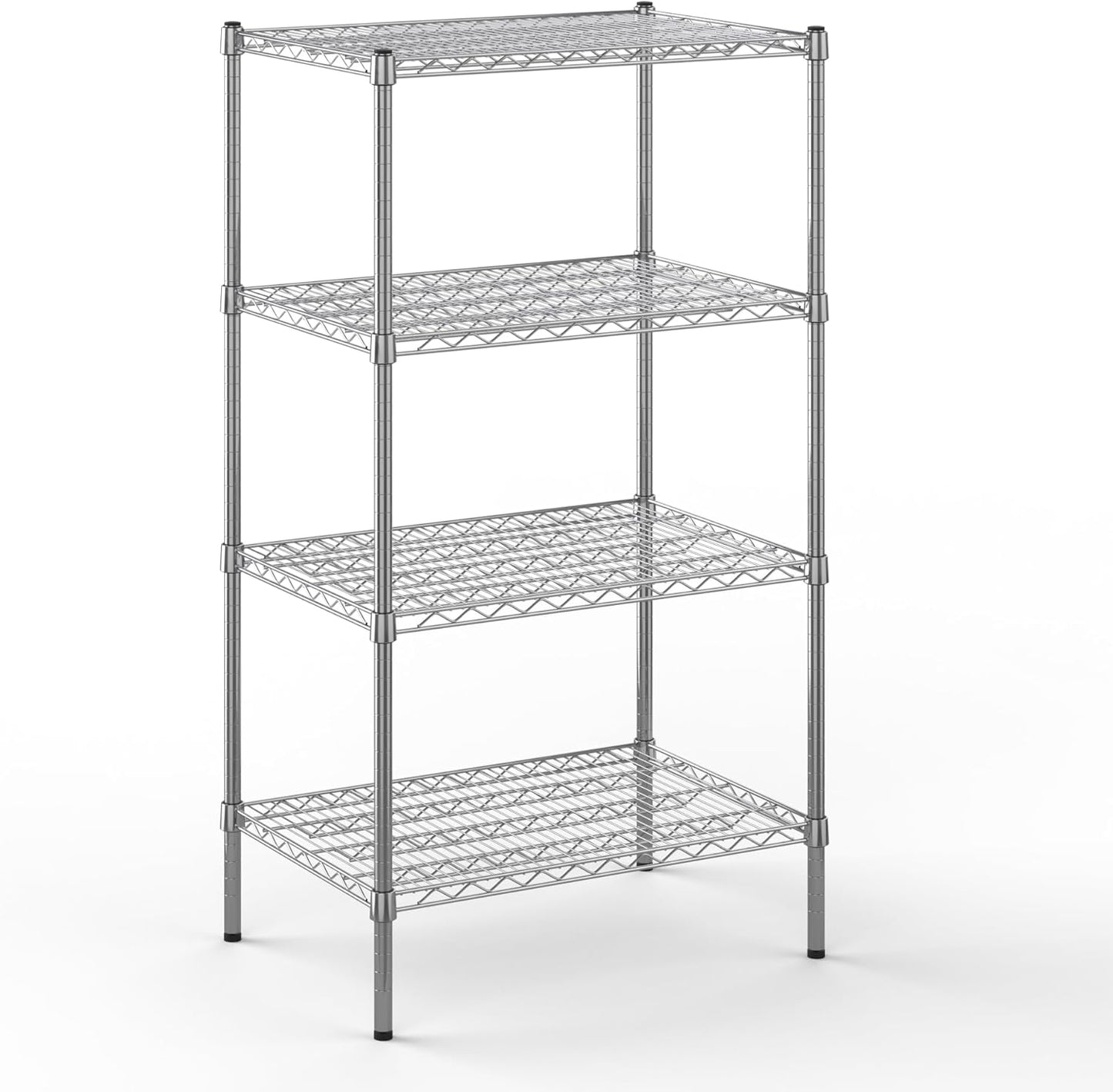 21" Deep x 30" Wide x 54" Height Wire Shelving Kit | 4-Tier | NSF Commercial Storage Rack Unit