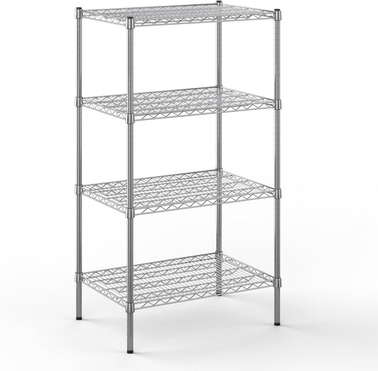21" Deep x 30" Wide x 54" Height Wire Shelving Kit | 4-Tier | NSF Commercial Storage Rack Unit