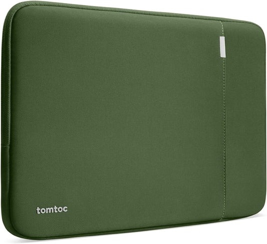 tomtoc 360° Protective Laptop Sleeve for 15-inch MacBook Air M4/A3241 2025, M3/A3114 2024, M2/A2941 2023, 15-inch MacBook Pro A1990 A1707, Dell XPS 15 Plus Laptop, Water-Resistant Computer Case Bag