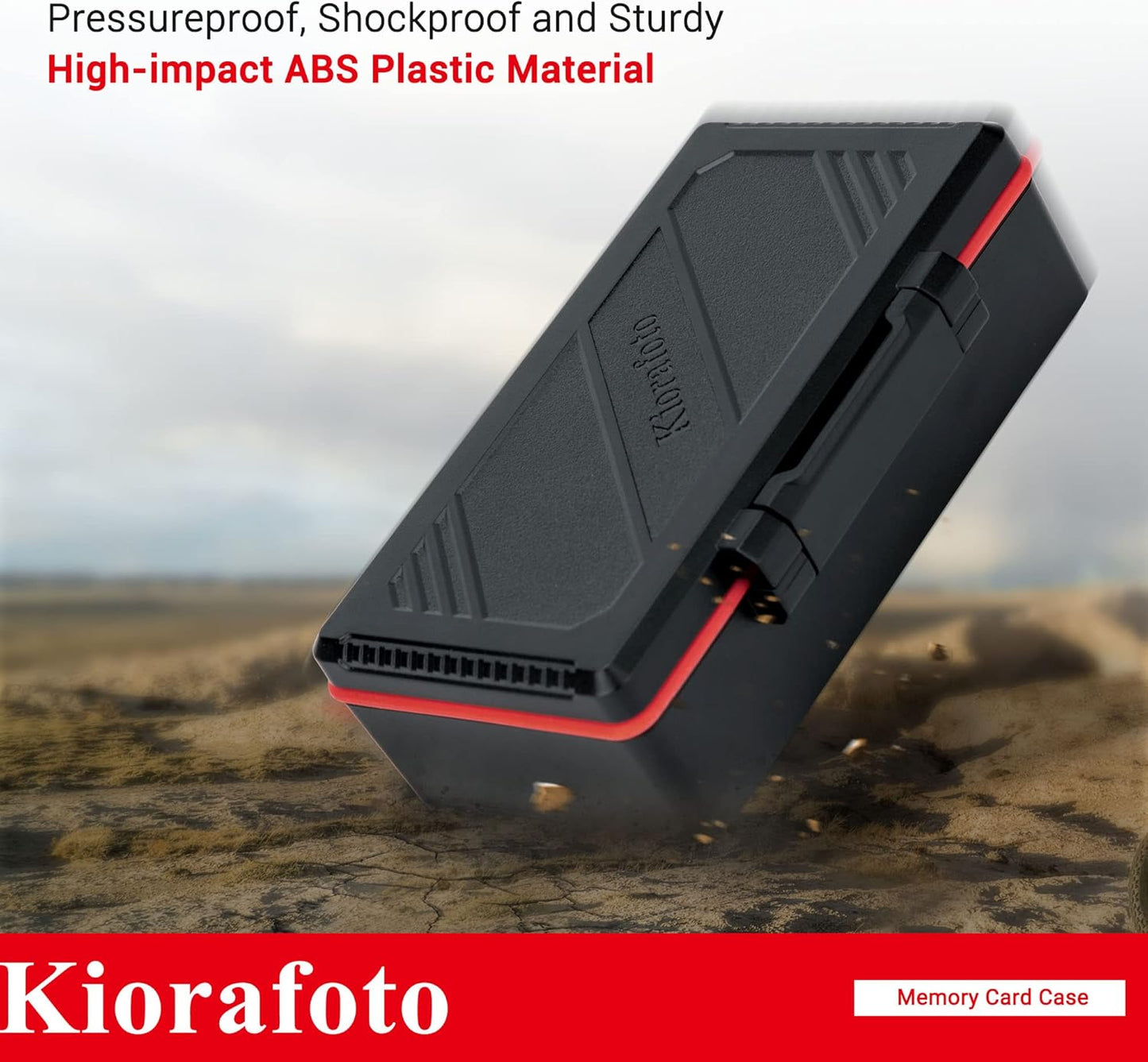 Kiorafoto 58 Slots TF Micro SD MSD Memory Card Case Holder Water-Resistant Anti-lost Anti-shock Storage Organizer with Labels & Notepaper, Switch Steam Deck Drone Trail Camera Memory Cards Accessories