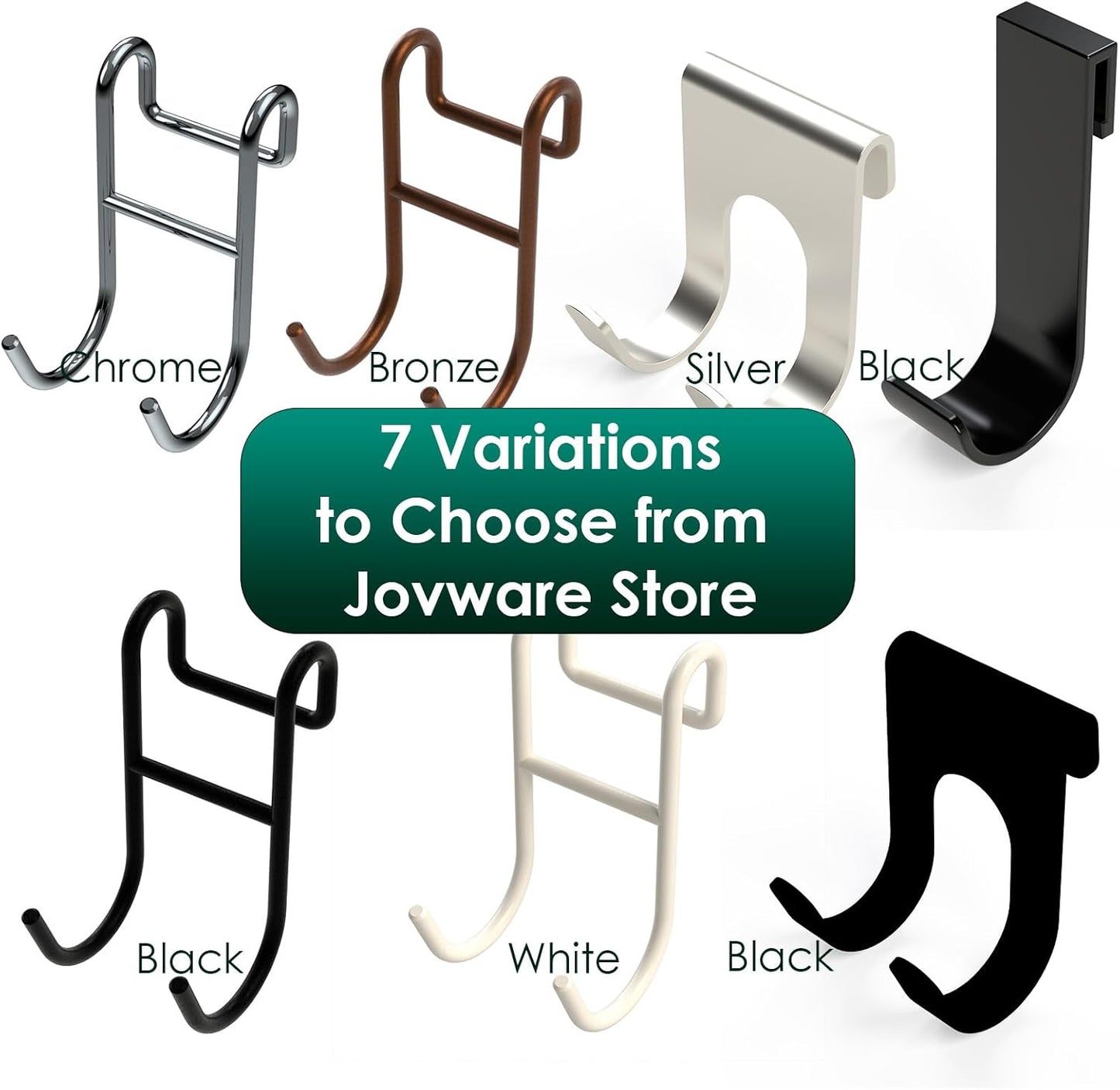 Bronze Shower Caddy Hooks - Razor Hanger and Shelf Hooks for Loofah - 2 Pack