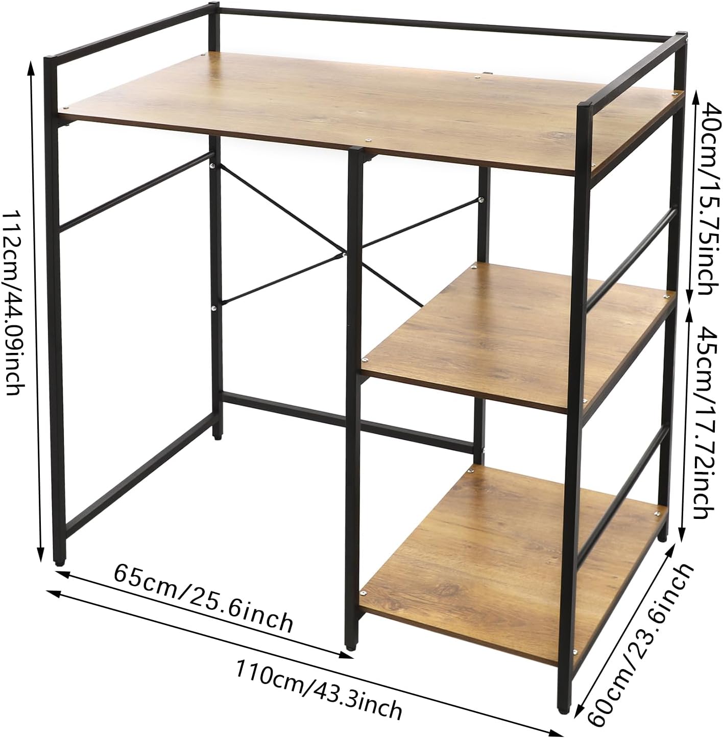 3 Tier Washing Machine Storage Utility Rack, Modern Bathroom Washer Dryer Storage Shelf with Side Organizer, Freestanding Laundry Room Organizer Shelf for Small Spaces