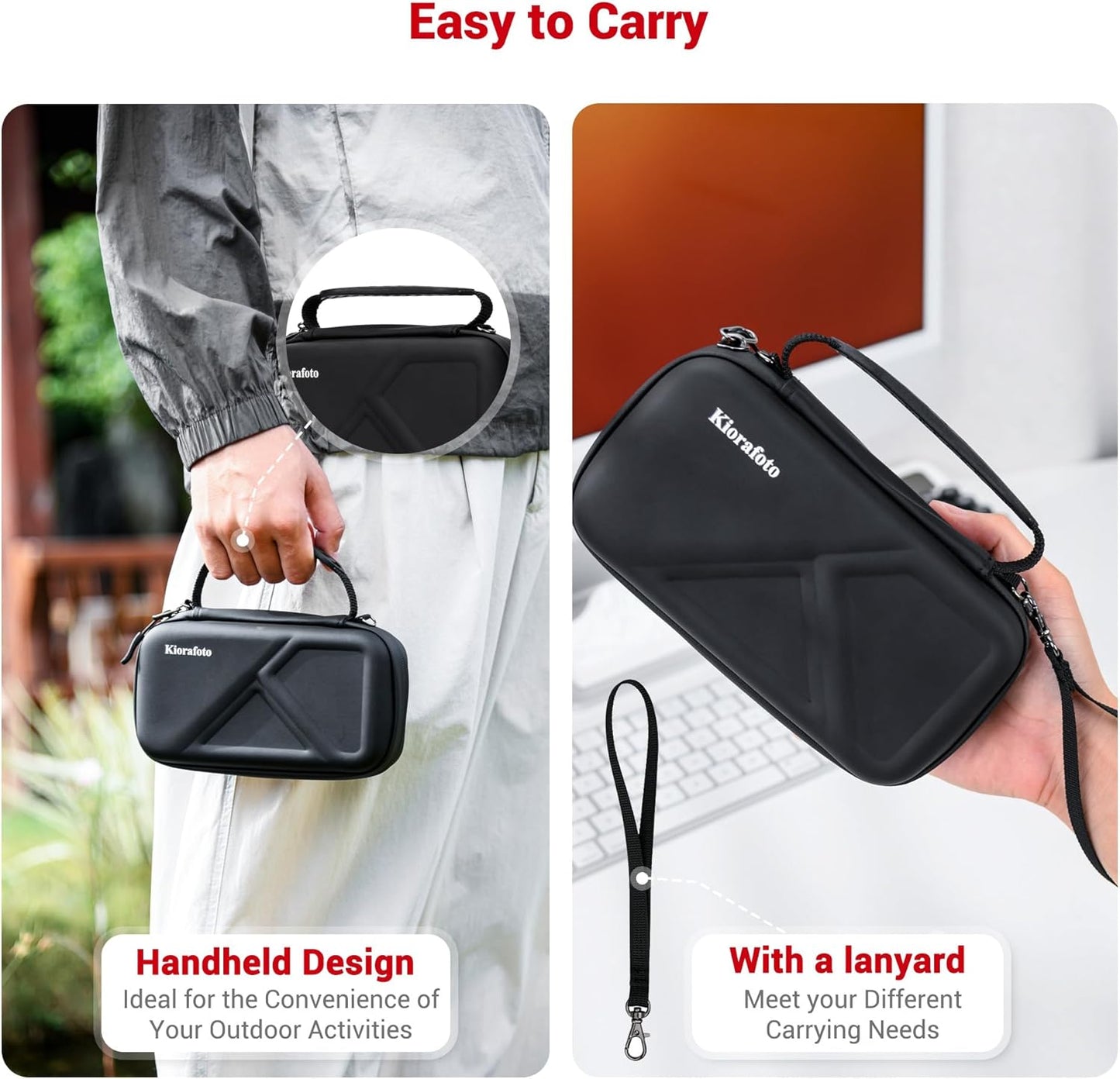 EVA PU SD Card Case with 40 PCS Individual Plastic Memory Card Holder for 40 SD SDXC SDHC Cards,Dual Protect Water-Resistant Anti-Shock SD Card Carrying Case Organizer with Handle & Labels