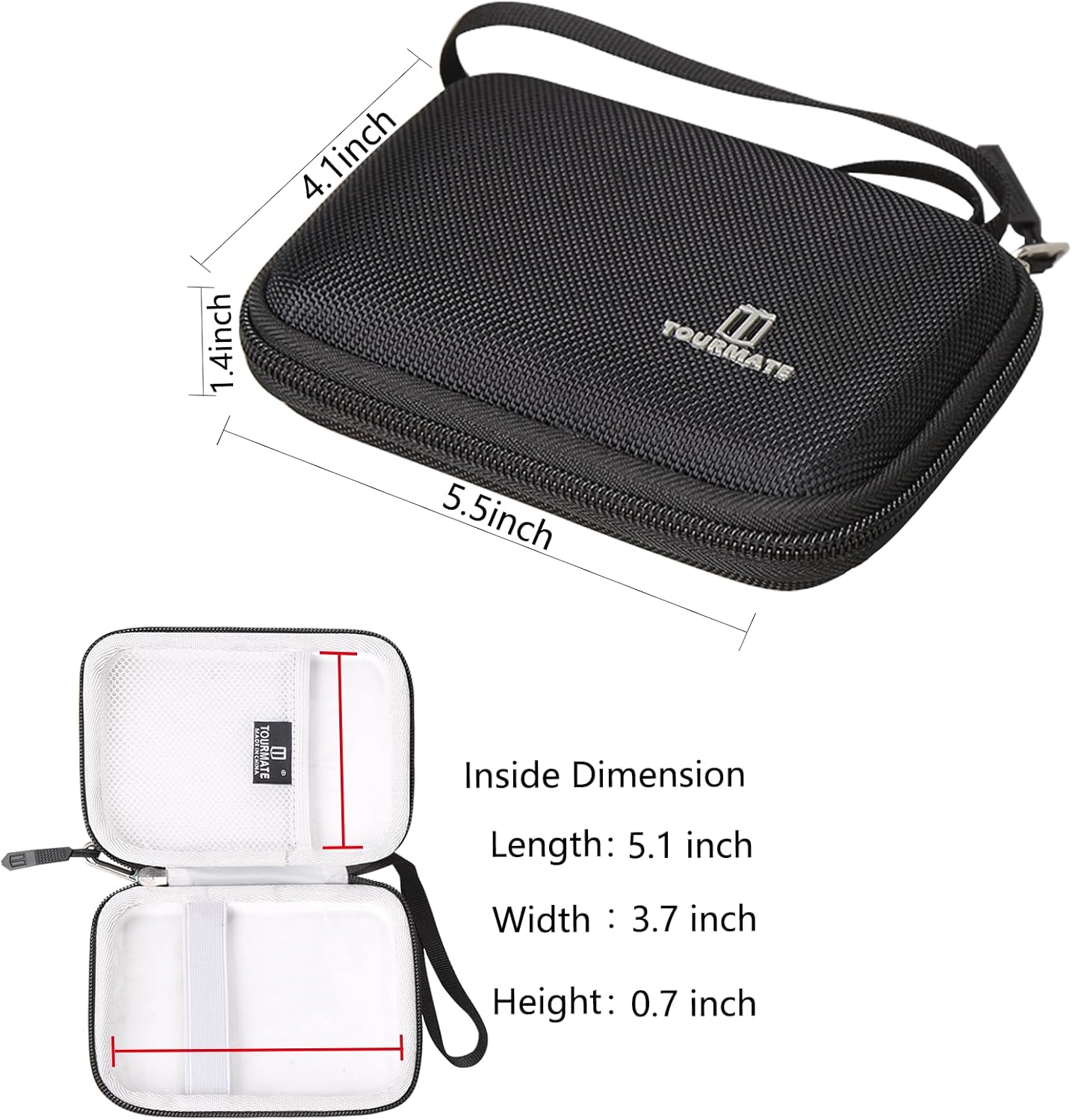 Storage Case for UnionSine 250GB 2.5" Portable External Hard Drive, Protective Carrying Storage Bag (Only Case)