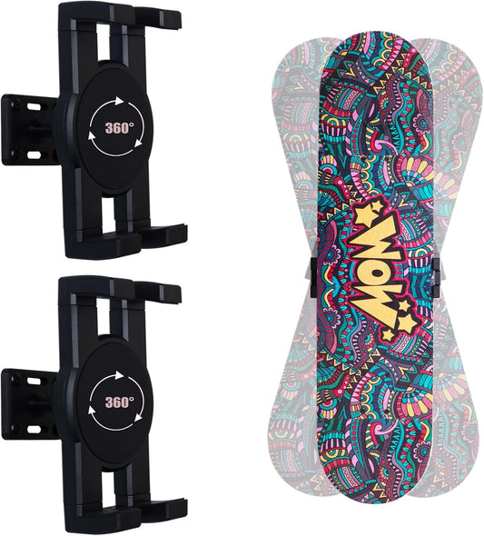 2 Set Skate deck wall mount,360° rotatable skateboard wall mount,Floating Display Hanger Grab,suitable for any skateboarder. (2 set)