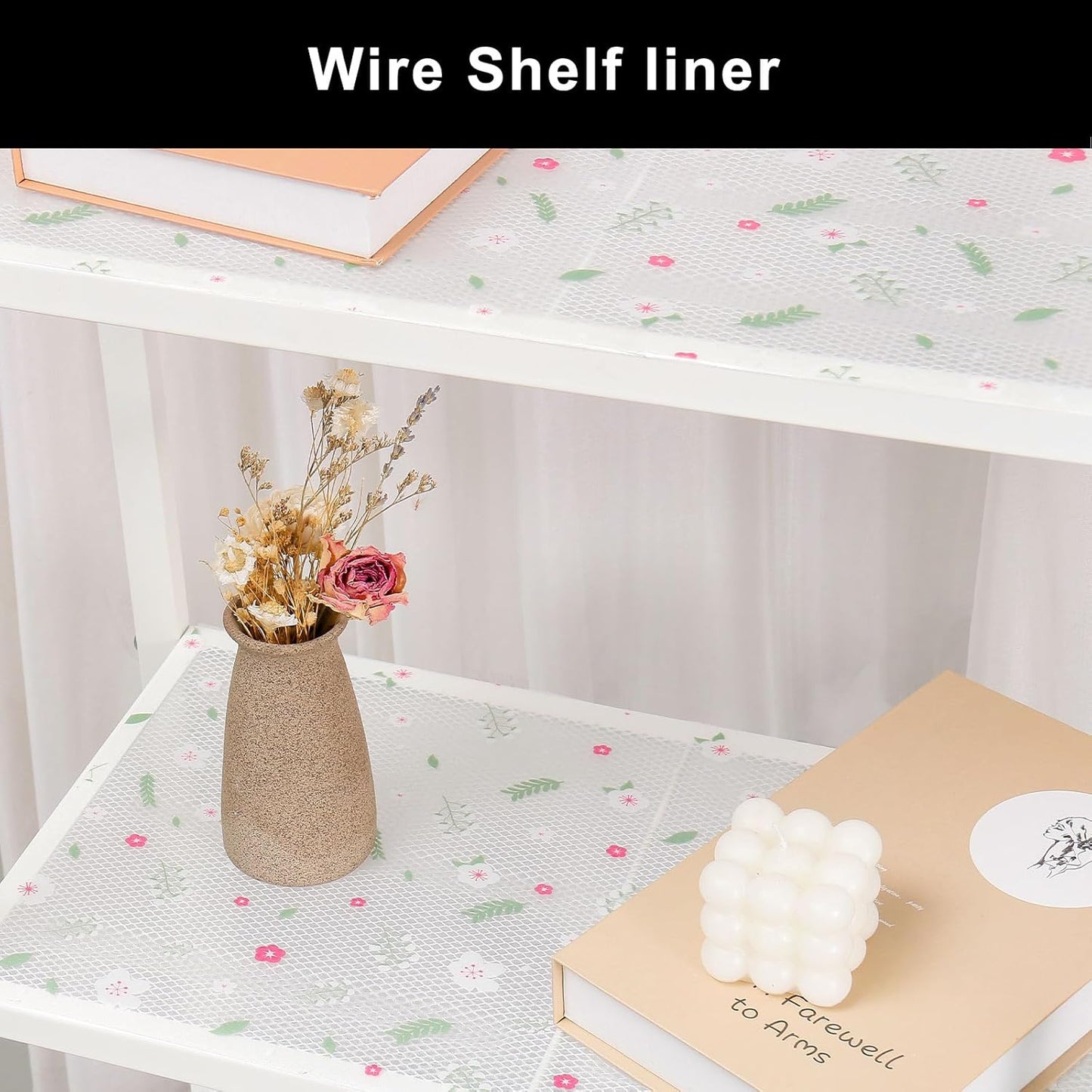 Cooyes Shelf Liner – Premium Non-Adhesive Cabinet & Drawer Liner for Kitchen – Waterproof Shelf Paper with Modern Pattern – Durable EVA Cabinet Mat – Easy to Cut (17.5" W x 197" L)