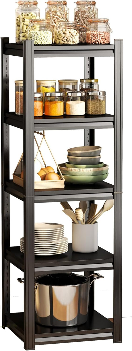 16''W Shelving Unit, 3000 Lbs Heavy-Duty Storage Shelves, Adjustable Reinforced Shelves for Laundry Rooms, Basements, Kitchens& Outdoor