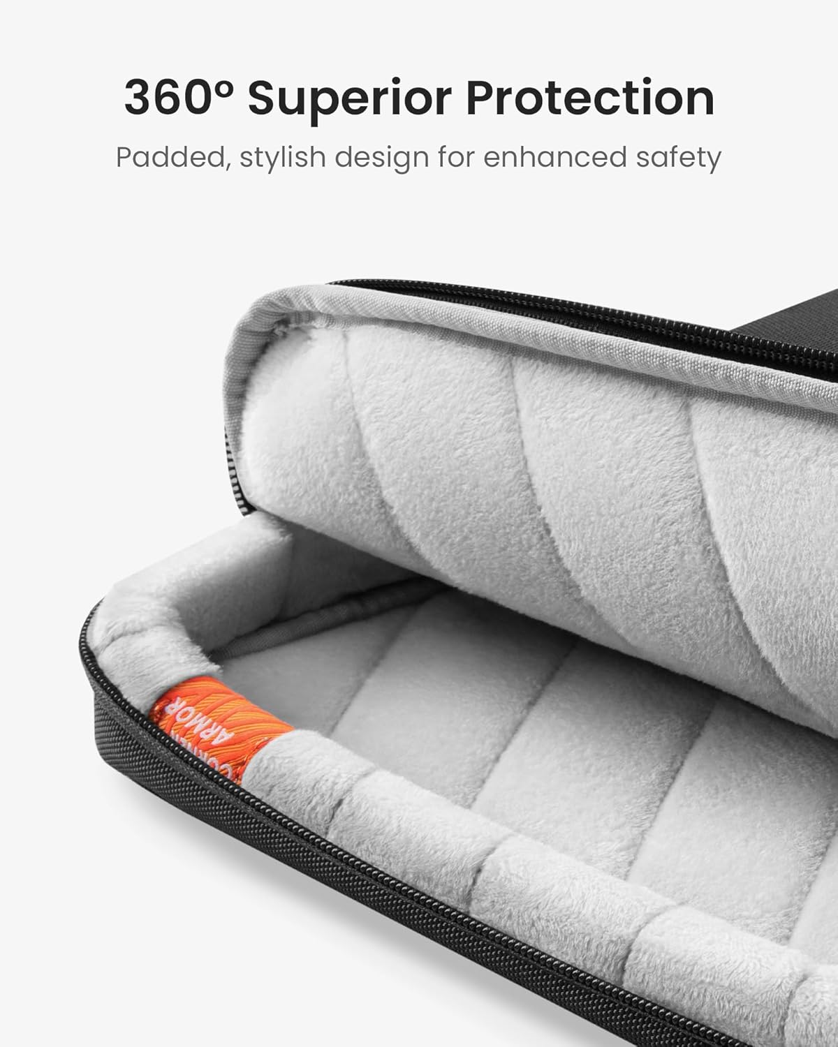 tomtoc 360 Protective Laptop Sleeve for 2025 14-inch MacBook Pro M5/M4/M3/M2 Pro/Max A3434 A3401 2025-2021, 13.5-14.4 Inch Surface Laptop 7/6/5/Studio 2/1, Water-Resistant Carrying Case