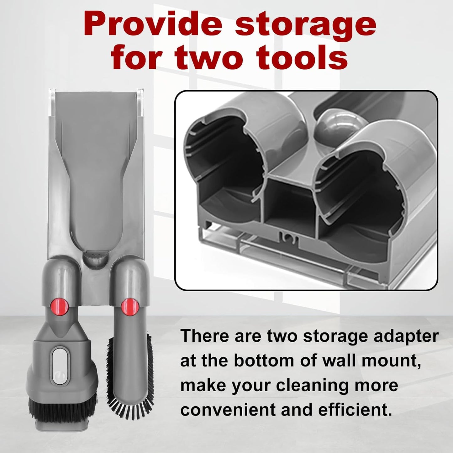 Vacuum Docking Station - Wall Mounted Accessories Bracket Compatible with Dyson V10 Cordless Stick Vacuum Cleaner Part No. 969042-01 | Not Fit Dyson V11 Vacuum Cleaner