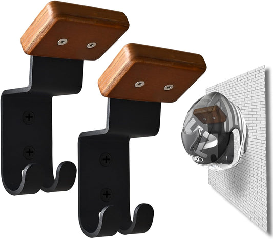 Motorcycle Helmet Rack, Heavy Duty Helmet Holder on Wall for Motorcycles Keys Gloves (2)