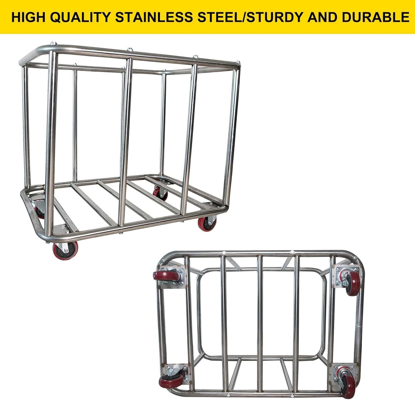 11.35 Bushel Industrial Rolling Laundry Cart,Laundry Basket Bulk Truck Commercial Household,Large Heavy Duty Laundry hampers with Wheels,35.4''Lx25.6''WX31.5''H,400L
