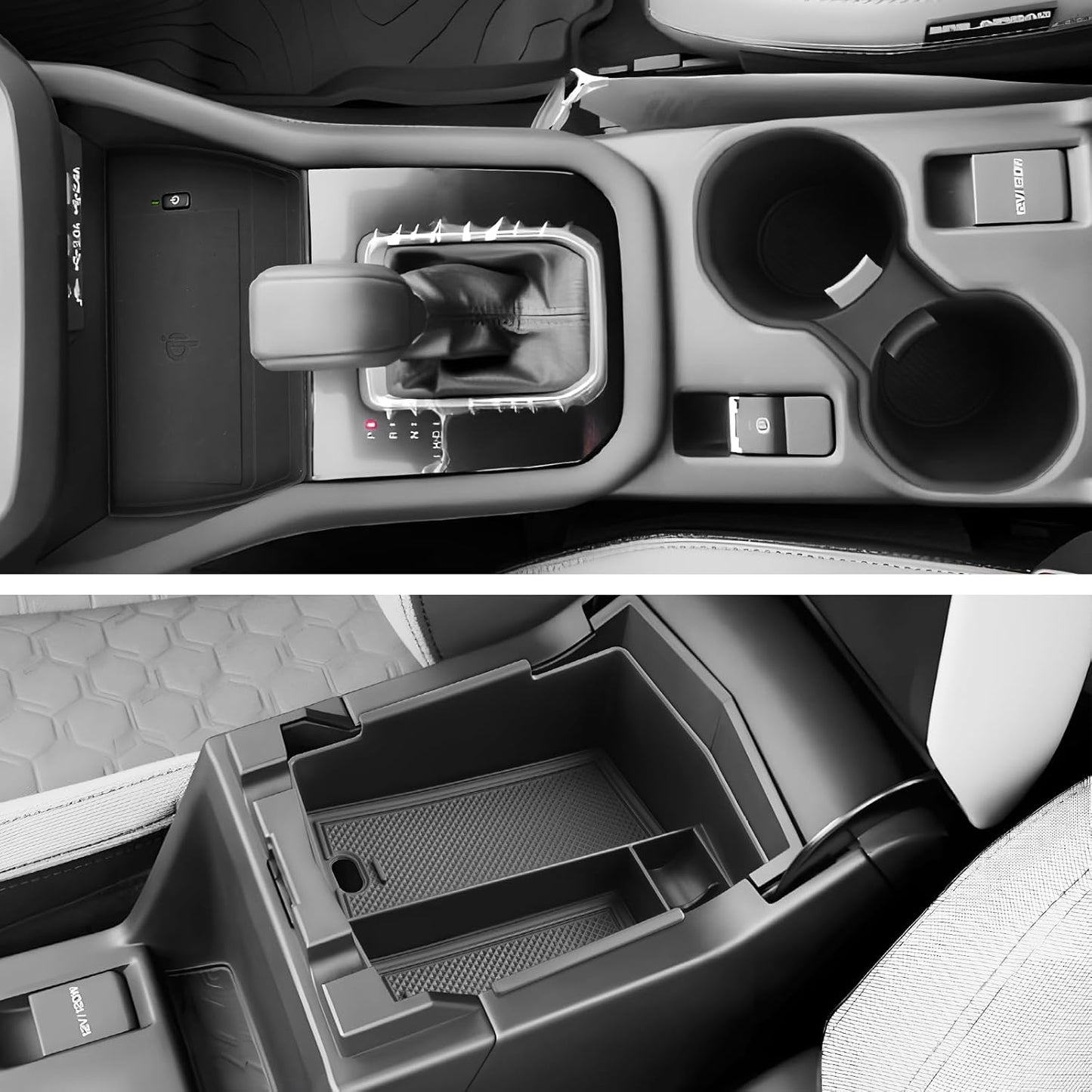 SKTU 3Pcs for 2025 2026 Subaru Forester Center Console Organizer 2025 2026 Forester Console Tray Subaru Forester 2025 2026 Accessories Cup Holder 2025+ Forester Wireless Charging Pad with Coin Holder