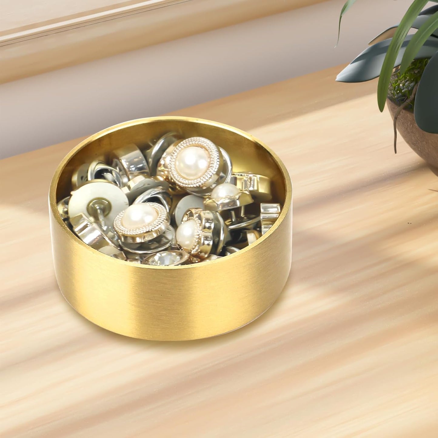 Ring Holder, Jewelry Dish, Small Jewelry Box, Ring Dish Engagement Gift, Mini Gold Brass Bowl