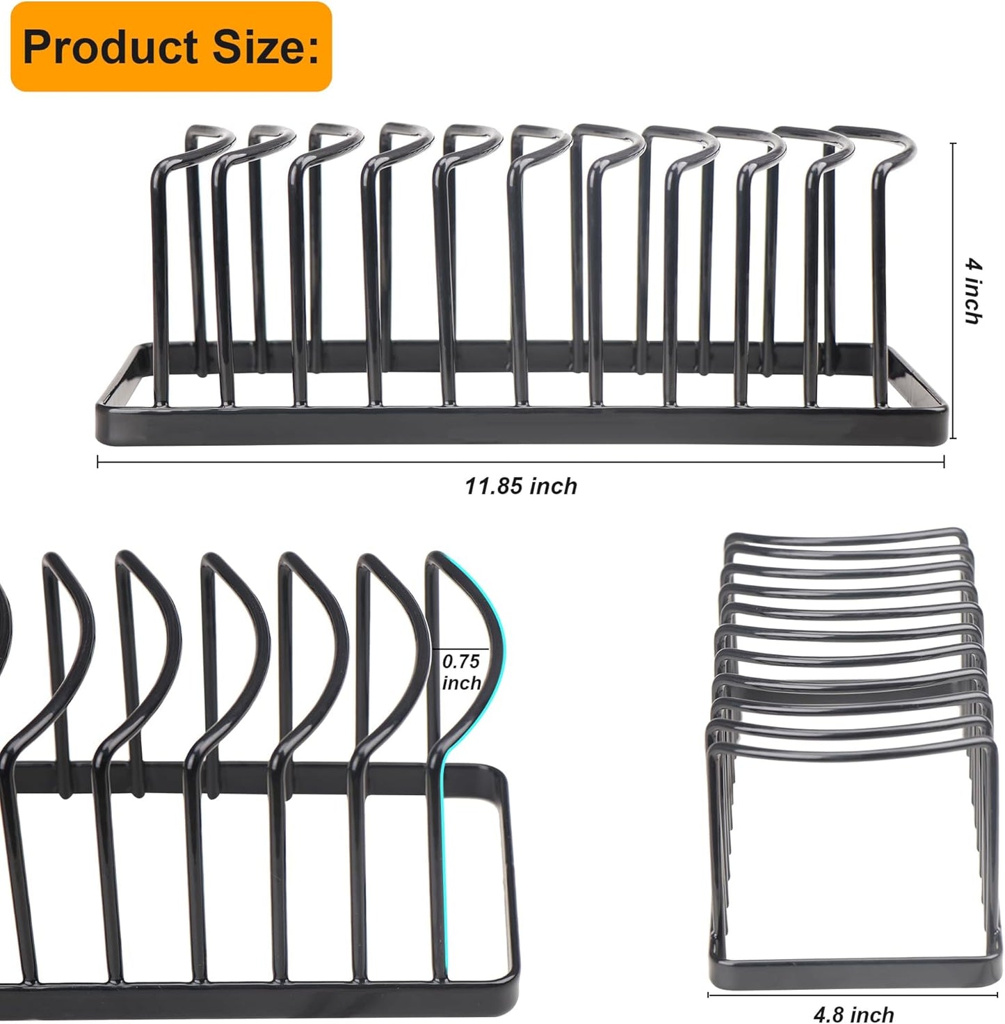Hat Organizer for Baseball Caps - Space Saving Hat Stand Hold 20 Caps - Premium Metal Hat Rack for Baseball Caps Display & Organizer Neat and Orderly for Closet