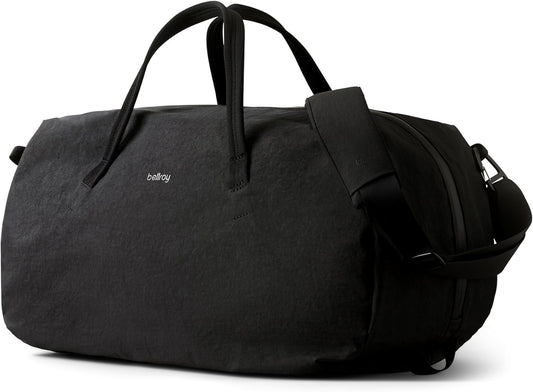 Bellroy Venture Ready Duffel 55L (large-format travel bag with streamlined organization and rugged materials) - Black