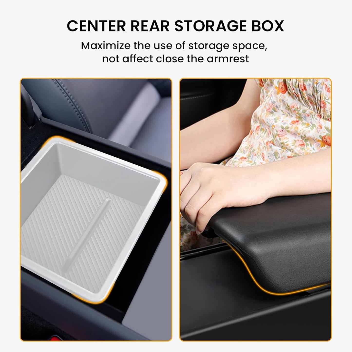 6PCS Center Console Organizer Tray for Tesla Model 3 Highland 2024 2025 Car Accessories with Armrest Storage Tray, Hidden Storage Box, Cup Holder Insert, Camera Privacy Cover, Glove Box Hook