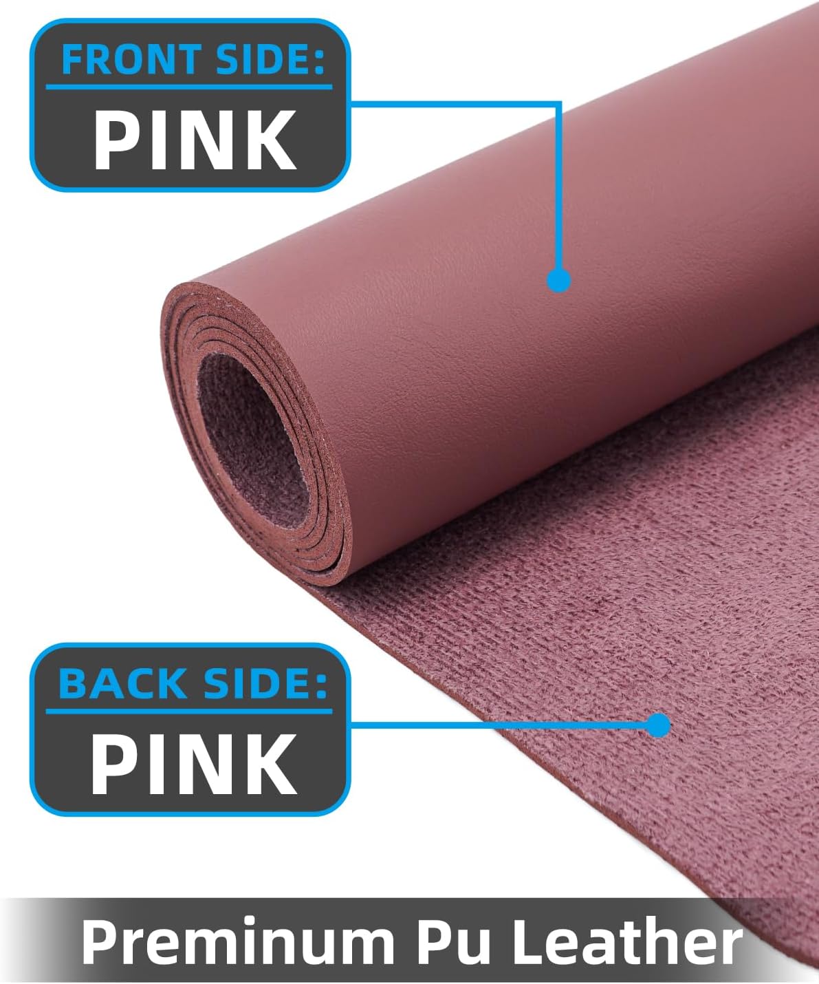 PULeather Non-Slip Desk Mat, Large Mouse Pad & Laptop Desk Pad - Waterproof Writing Pad for Office & Home (Light Purple, 35.4" x 17")
