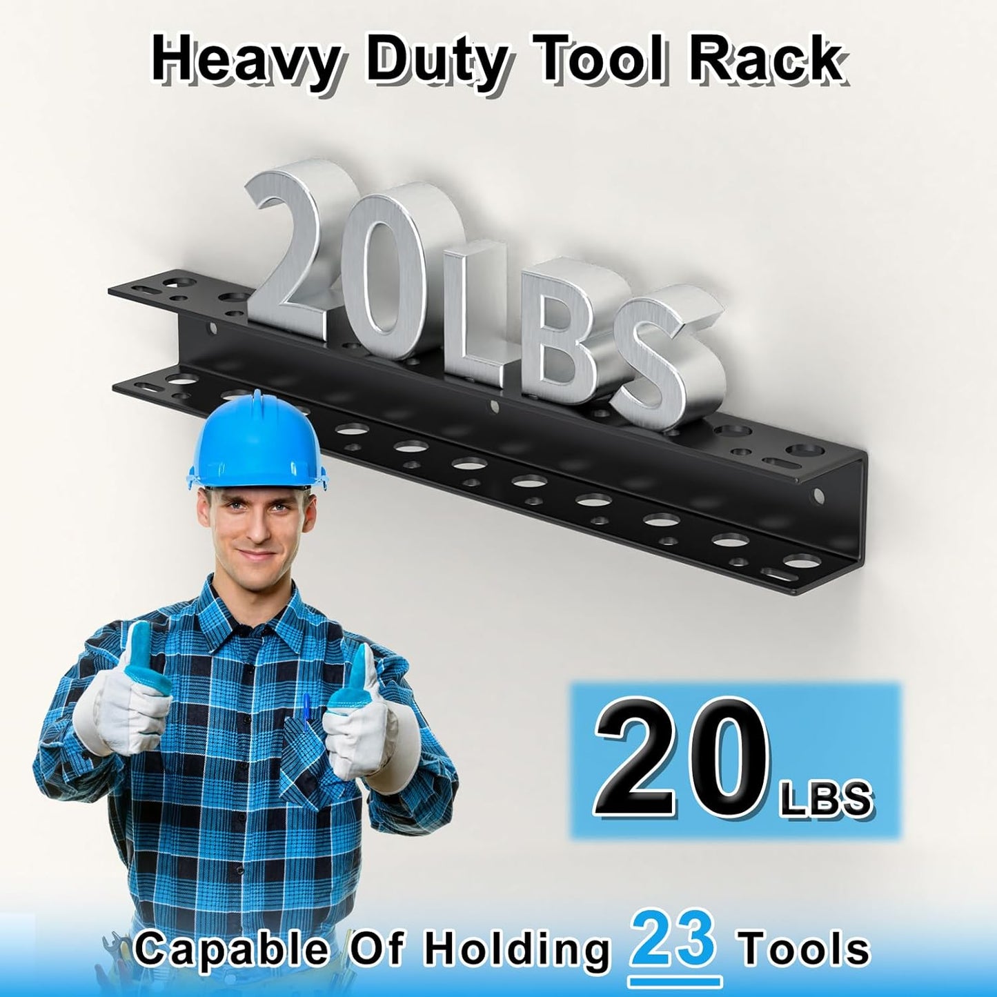 Screwdriver Organizer Wall Mount,Heavy Duty Metal Utility Storage Rack for Screwdrivers Calipers Small Tools,Screw Driver Holder Suitable Garages Homes Workshops Sheds(2PC)