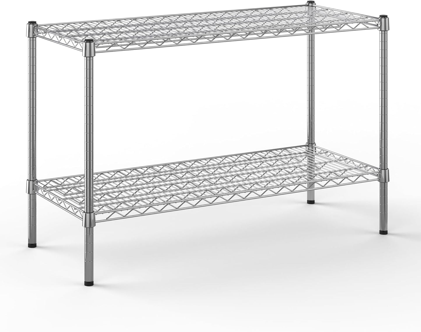 18" Deep x 42" Wide x 27" Height Wire Shelving Kit | 2-Tier | NSF Commercial Storage Rack Unit