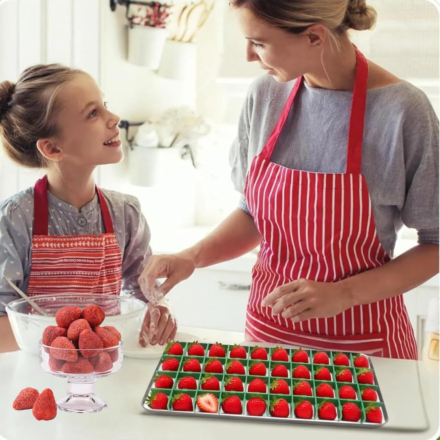5 Sets Medium Freeze Dryer Tray Dividers Compatible with Harvest Right Trays, Freeze Dried Strawberrie Candy Fruit Dog Cat Treats Tray Dividers, Ideal Accessories for Freeze Dryer Owner