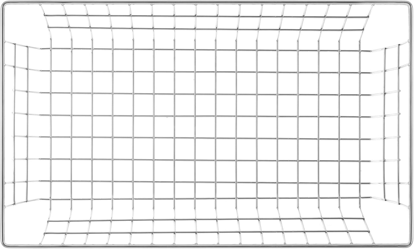 Slideep Farmhouse Wire Organizer Storage Bin Basket with Handles, Food Storage for Kitchen Cabinets, Pantry, Closet, Bedroom, Bathroom, Office 6 Pack