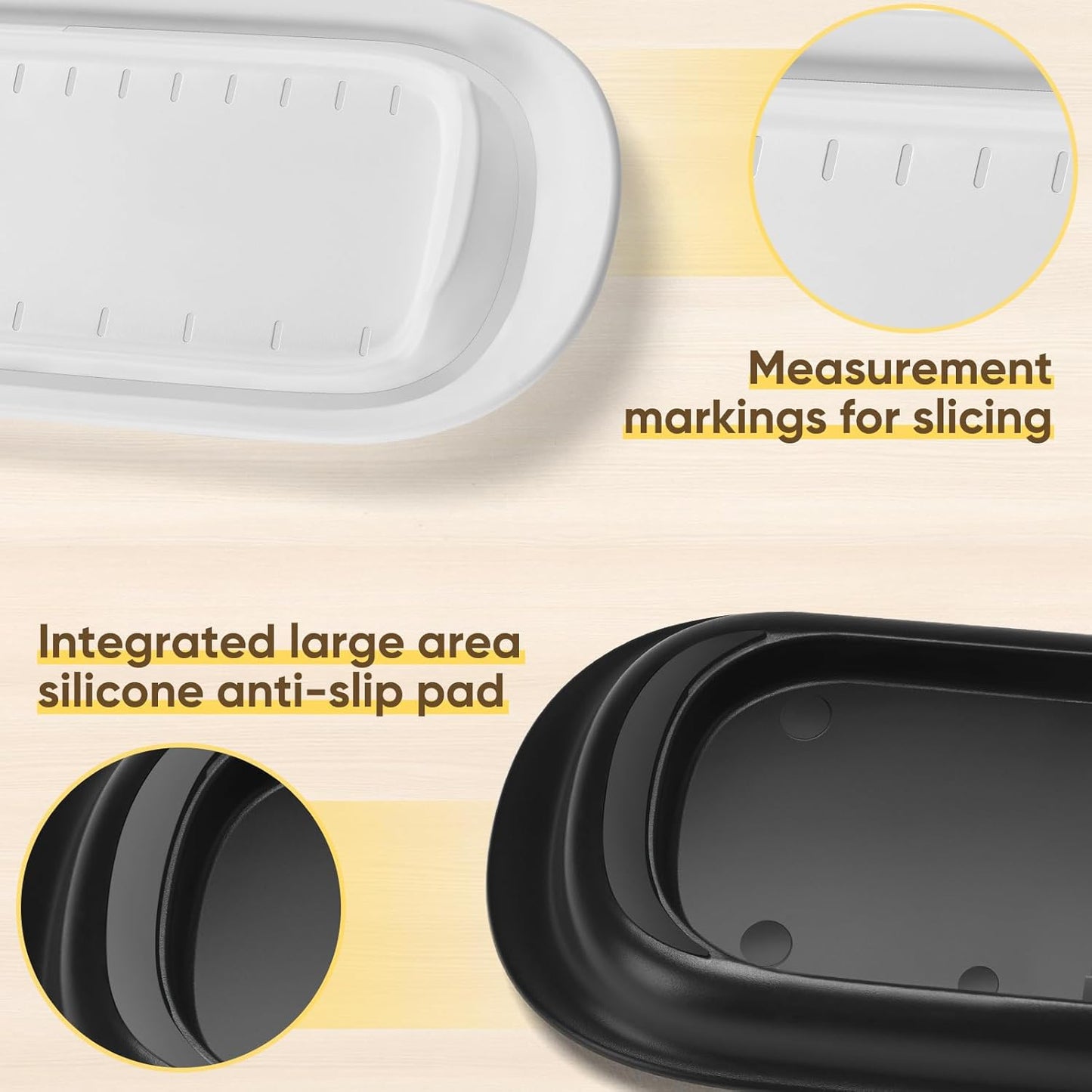 Butter Dish with Lid, Butter Keeper for Countertop, Airtight Butter Dish, Plastic Butter Keeper Tray for West/ East Coast Butter, Dishwasher Safe(White)