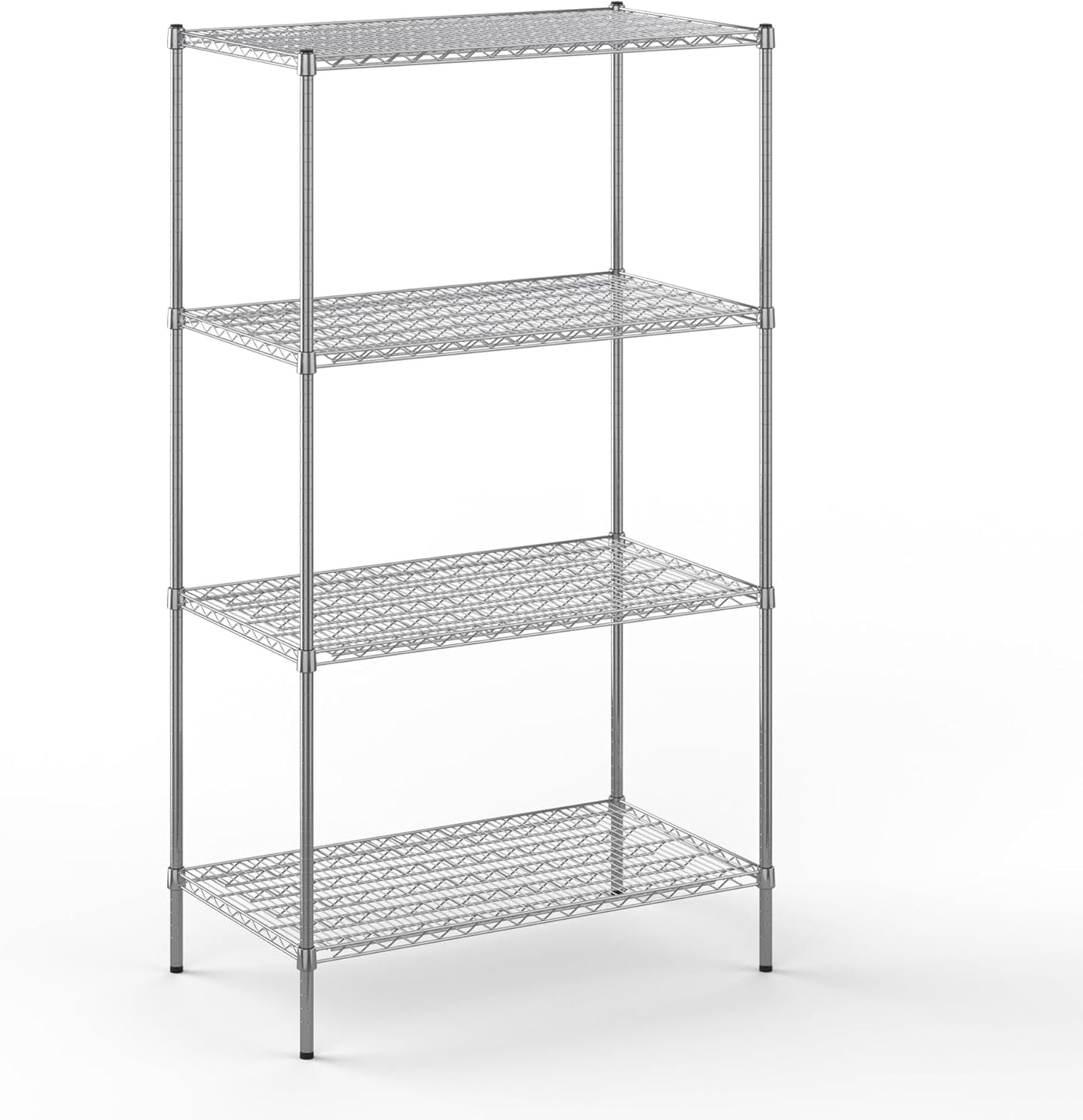 24" Deep x 42" Wide x 74" Height Wire Shelving Kit | 4-Tier | NSF Commercial Storage Rack Unit
