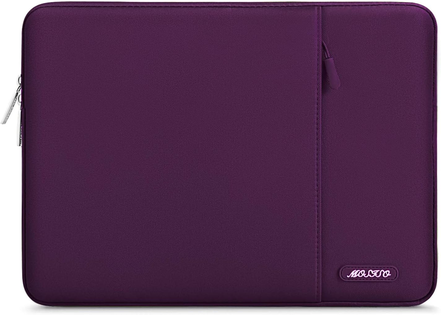 MOSISO Laptop Case 14 inch, 14 inch Laptop Sleeve Compatible with HP Lenovo Dell ASUS Acer, HP Stream, Dell Latitude, Lenovo IdeaPad, Polyester Vertical Computer Sleeve Bag with Pocket, Magenta Purple