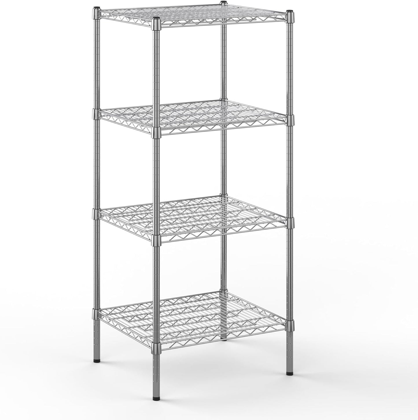 21" Deep x 24" Wide x 54" Height Wire Shelving Kit | 4-Tier | NSF Commercial Storage Rack Unit