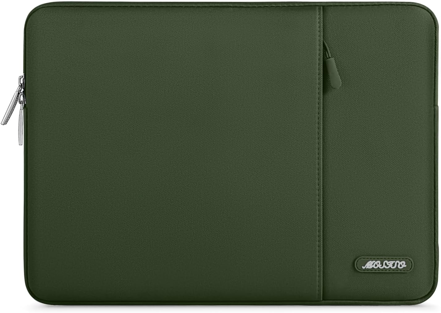 MOSISO Laptop Case 13.3 inch, 13-13.3 inch Laptop Sleeve Compatible with MacBook Air/Pro 13/Pro 14 M5 M4 M3 M2 M1, HP Dell ASUS Lenovo,Polyester Vertical Computer Sleeve Bag with Pocket, Army Green