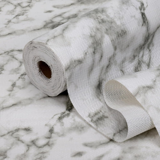 Drawer and Shelf Liner for Kitchen Cabinets, Non-Adhesive Strong Grip Thickened Cabinet Liners for Shelves, Non-Slip Mats Shelving Paper Protect Cupboard, Dresser, Pantry | Marble, 17.5" x 30FT