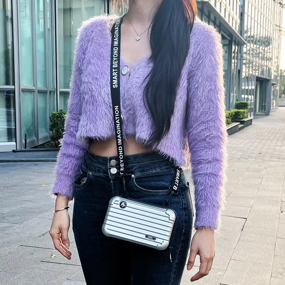 [APAL] Electronic Gadget Organizer, Anti-shock EVA Protection Carry Bag/Pouch for Power Bank, Cable, Hard DriveB. Personal Cosmetics, Toiletry Travel, Trendy Cross-body Bag.