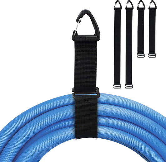 Easy Hang Extension Cord Holder Organizer, Tightened by Gravity, Heavy Duty Storage Straps,Perfect for Garage Organization (2L/2S)