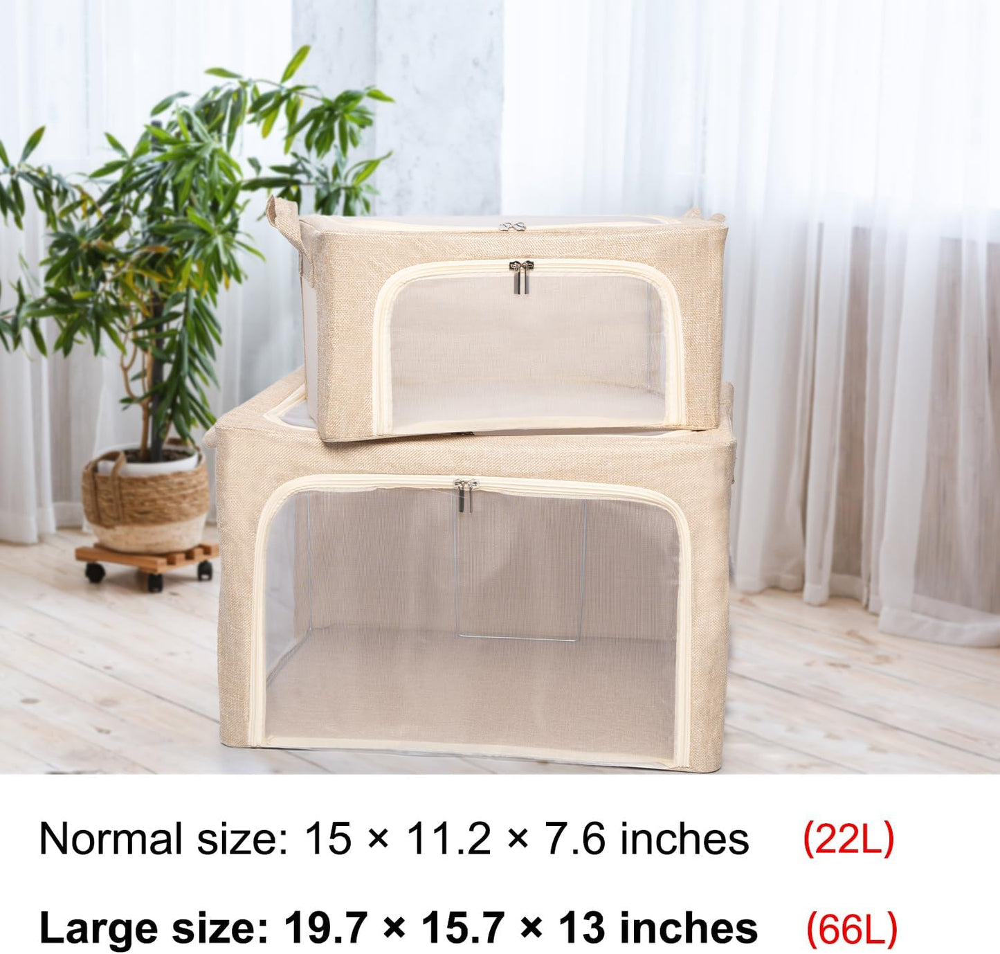66L Large Cashmere Sweater Storage Bags | With 2 Bags of Natural Cedar Ball | Breathable Cashmere Garment Bag for Merino Wool/Knit Sweater, Stackable Knitwear Wool Clothes Storage Organizer Pouch
