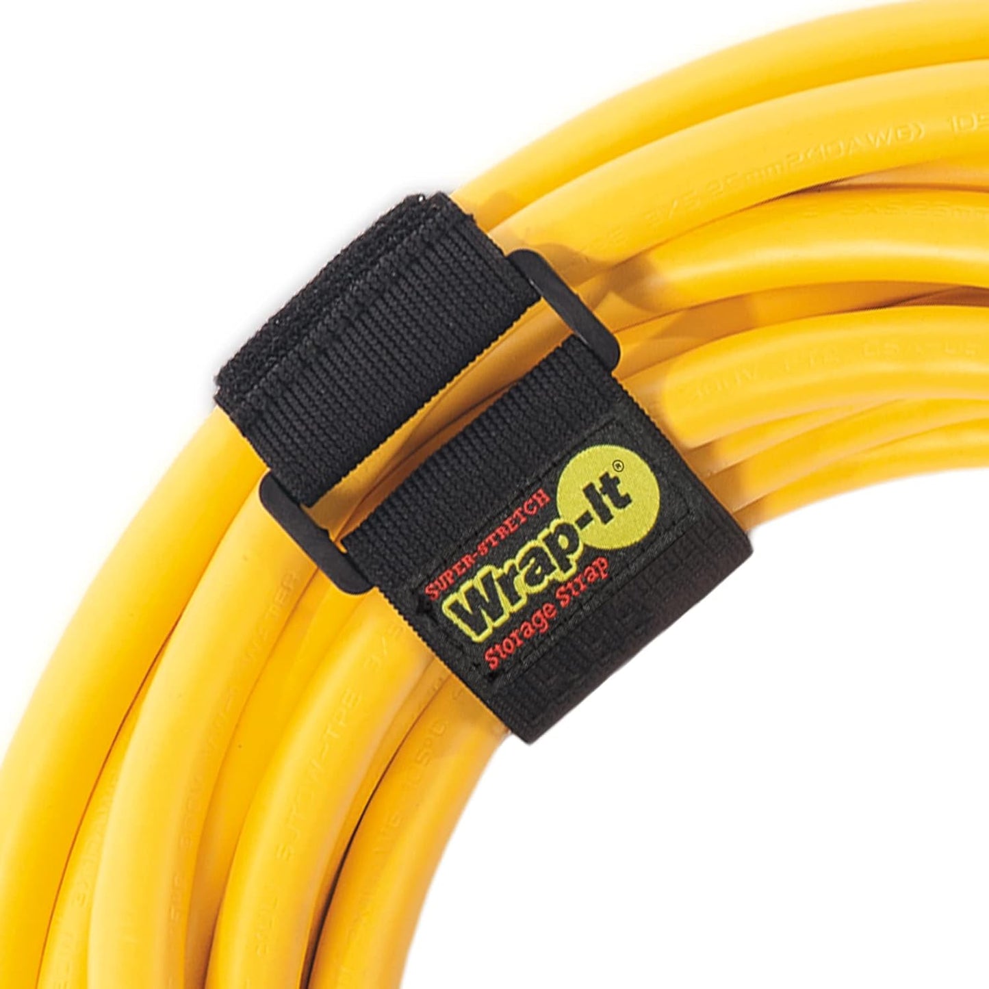 Super-Stretch Wrap-It Storage Straps - 12" (8 Pack) - Elastic Hook and Loop Cinch Straps