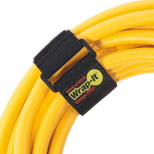 Super-Stretch Wrap-It Storage Straps - 12" (8 Pack) - Elastic Hook and Loop Cinch Straps