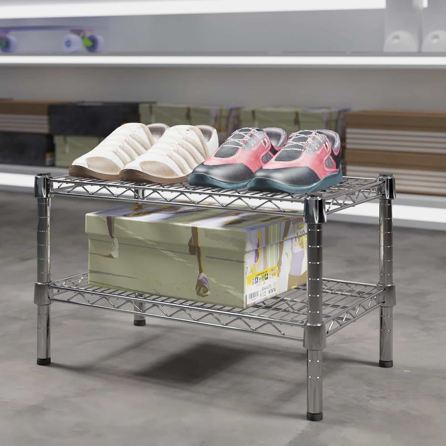 14" Deep x 24" Wide x 14" Height Wire Shelving Kit | 2-Tier | NSF Commercial Storage Rack Unit
